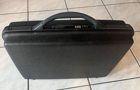 Samsonite Hartschalen-Aktenkoffer schwarz mit Schlüssel