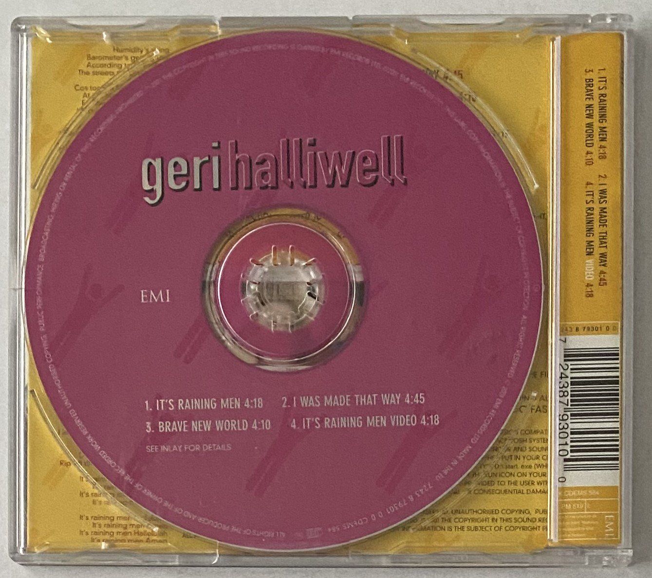 CD: Geri Halliwell, It's Raining Men – Usato da Flums venduto da Asquillo 1
