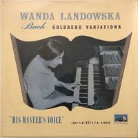 Bach – Goldberg Variations  (LP, 1954, Wanda Landowska)