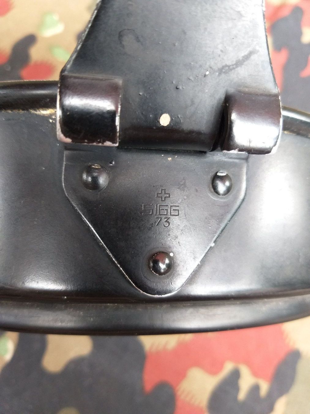 Schweizer Armee Uniformi: Kochgeschirr Mod. 1898/20 SIGG 1976 – Usato da Bauma venduto da SwissMilitaria 2