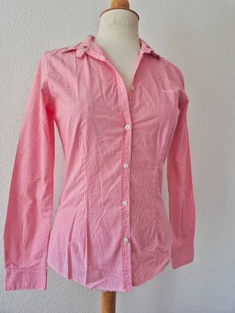 GOLDEN GOOSE DELUXE 34 XS HEMD BLUSE KARO VICHY,  TOP ZU JEA