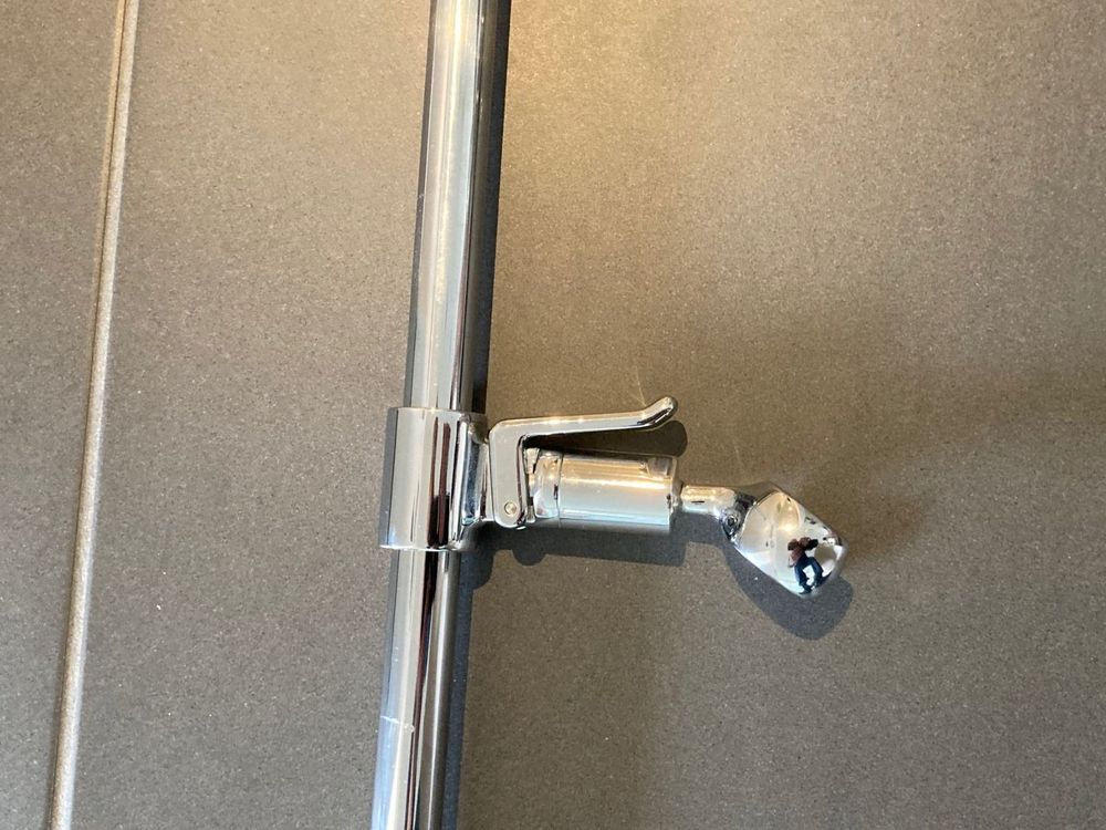 SKOWLL Duschkopfhalterstange 66 Cm – Höhenverstellbar, Mit Wandmontage Oder Ohne Bohren, Chrom