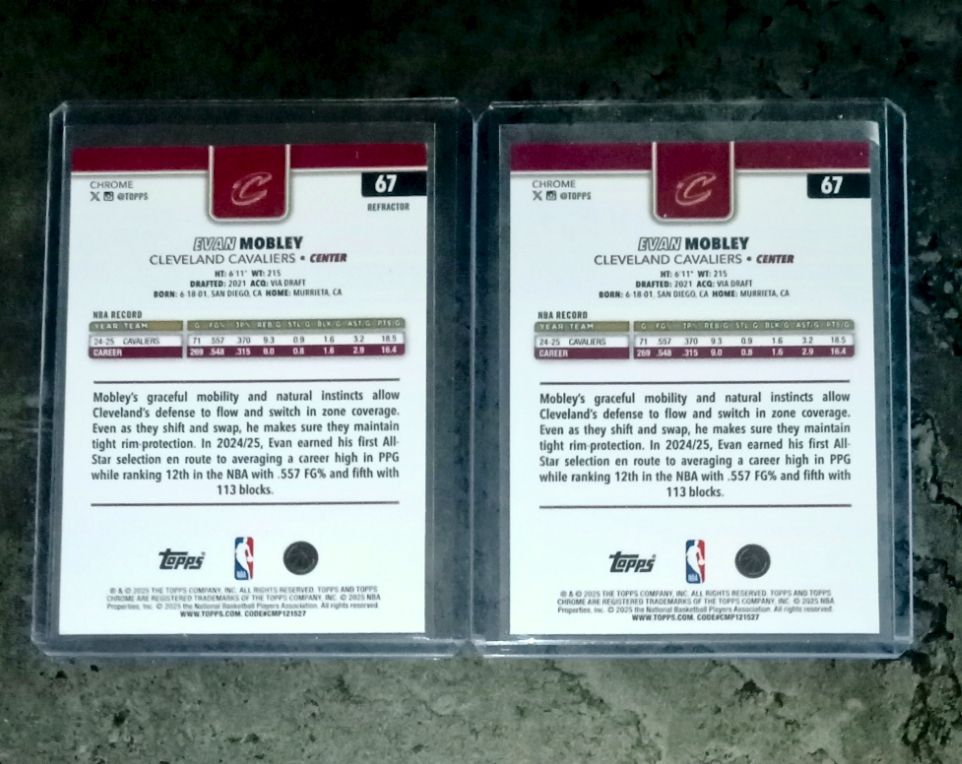 Cartoline: Evan Mobley Topps Chrome NBA cards lot  – Nuovo (secondo la descrizione) da Vallorbe venduto da ant_75wx 1