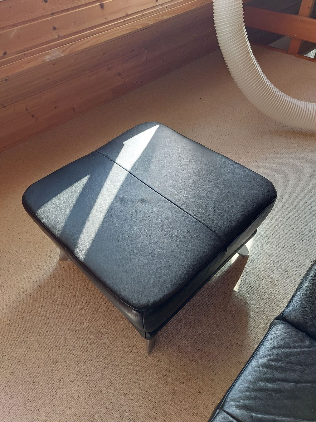 Tabourets: Hocker Leder schwarz – D'occasion à Dürnten par hombi85