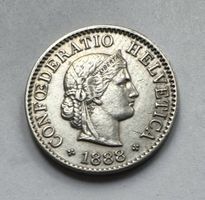 1888 5 Rappen vz+