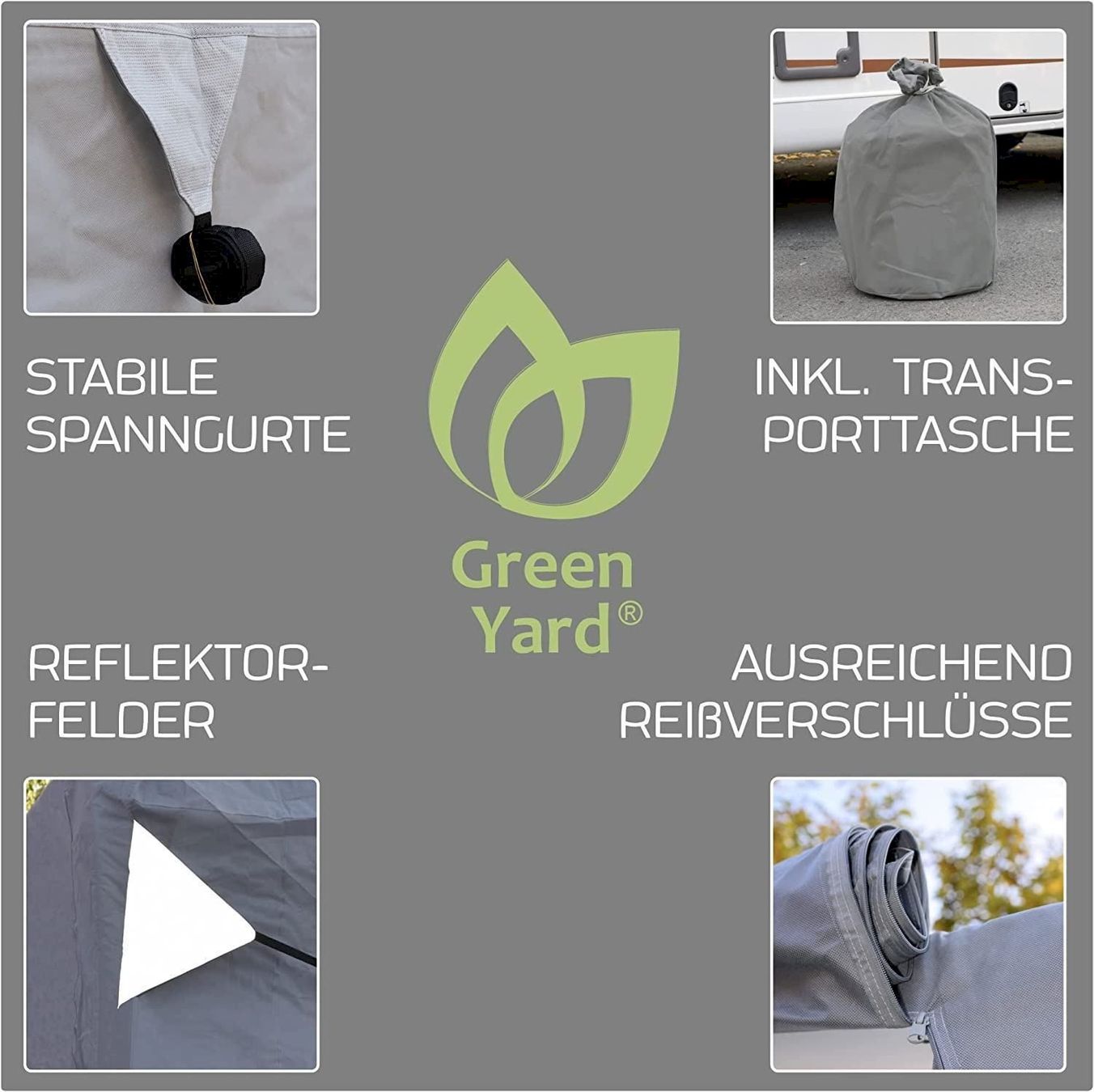 Coperture: GreenYard Wohnmobil Schutzhülle 730x235 – Nuovo e nell'imballaggio originale da Bottighofen venduto da zaap 6