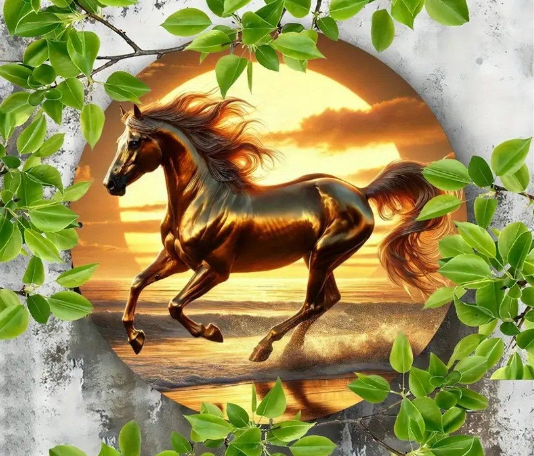 Insegne: Metallschild Pferd Rund 20cm Durchmesser – Nuovo e nell'imballaggio originale da Walenstadt venduto da emynmuil1
