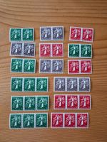 CH-Briefmarken 2+3-er Streifen **/* Karte E6 Zustandgem.Bild