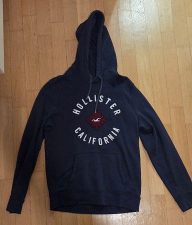 Hollister Hoodie dunkelblau mit Logo guter Zustand
