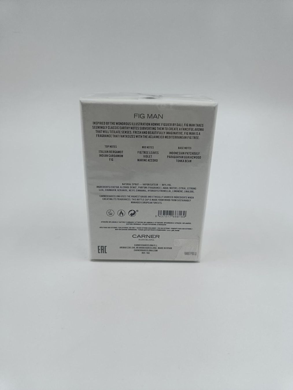 Profumi & Eau de Toilette: CARNER BARCELON EAU DE PARFUM " FIG MAN ", 50 ML – Nuovo e nell'imballaggio originale da Luzern venduto da EdiGem 4