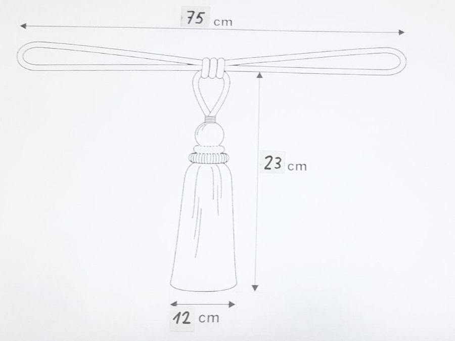 Tutte le decorazioni: Embrasse  mit 2 Quasten - Embrasse  avec 2 pompons – Nuovo (secondo la descrizione) da Savagnier venduto da Marderuth 1