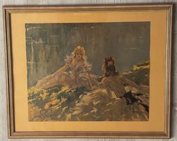 LOUIS  ICART (1888-1950) "Bord de l'eau" aus Galerienachlass