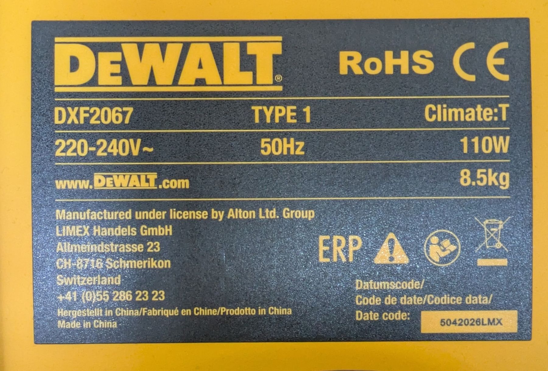 Dewalt Ventilatoren: Ventilator DEWALT DXF2067 mit Garantie – Gebraucht aus Bern von Super8man 1