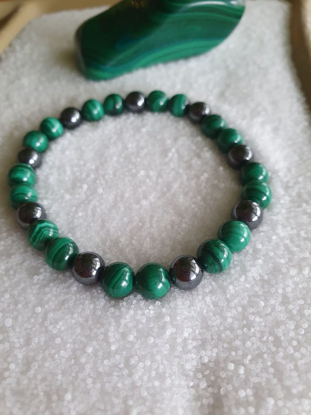 Bracciali & Braccialetti: Bracelet - Malachite et Hématite – Nuovo (secondo la descrizione) da Cossonay-Ville venduto da cba_69tt