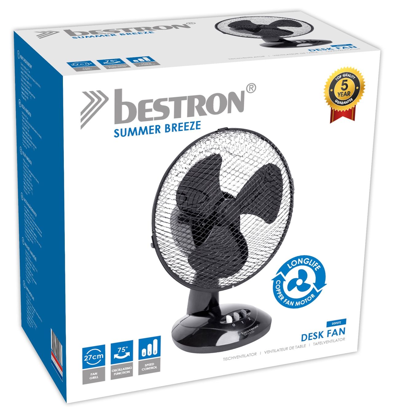 Ventilatoren: Tischventilator Ventilator ø 27 cm schwarz – Neu und originalverpackt aus Schaffhausen von Spezialist 5