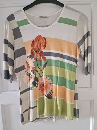Elitelle T Shirt 42 wunderschön kurzarm Neu