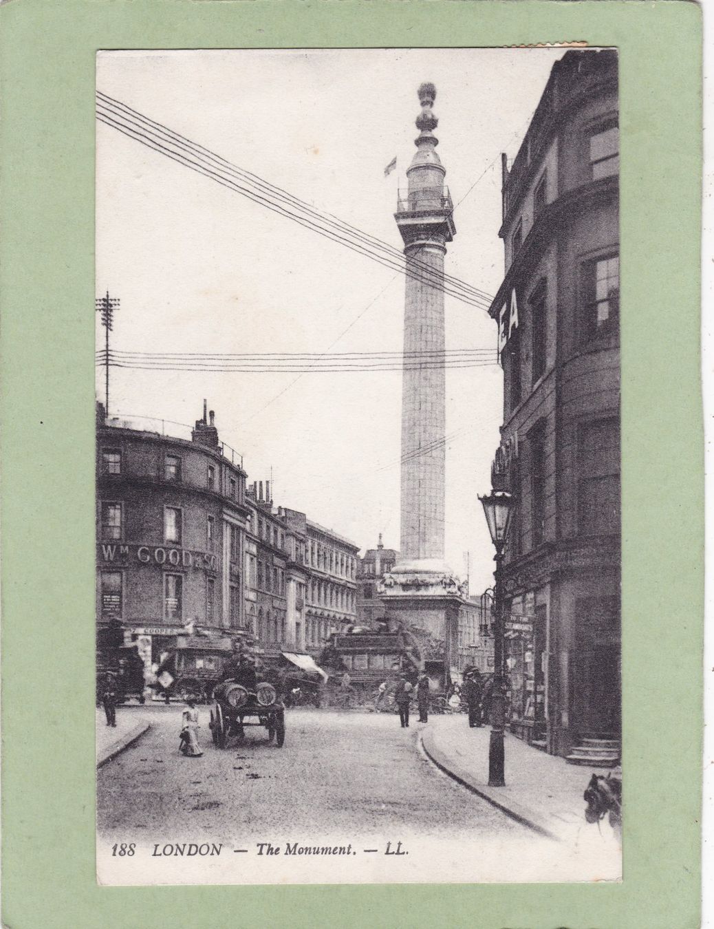 Cartoline postali: England London The Monument 1913 – Usato da Herisau venduto da Lisegrat2008