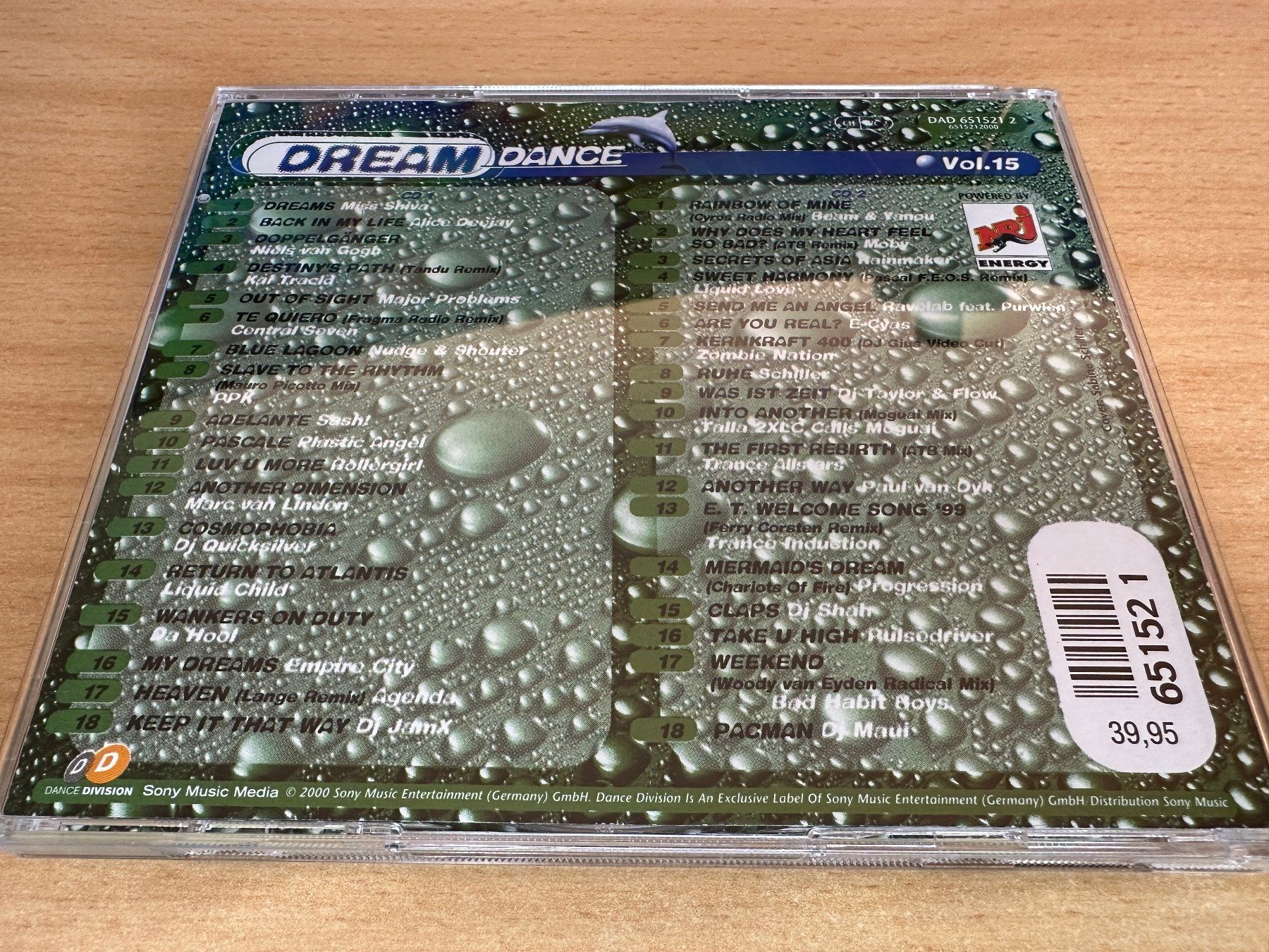 CDs: Various – Dream Dance Vol.15 - 2 CD – Gebraucht aus Rikon im Tösstal von Alpenmutz 1