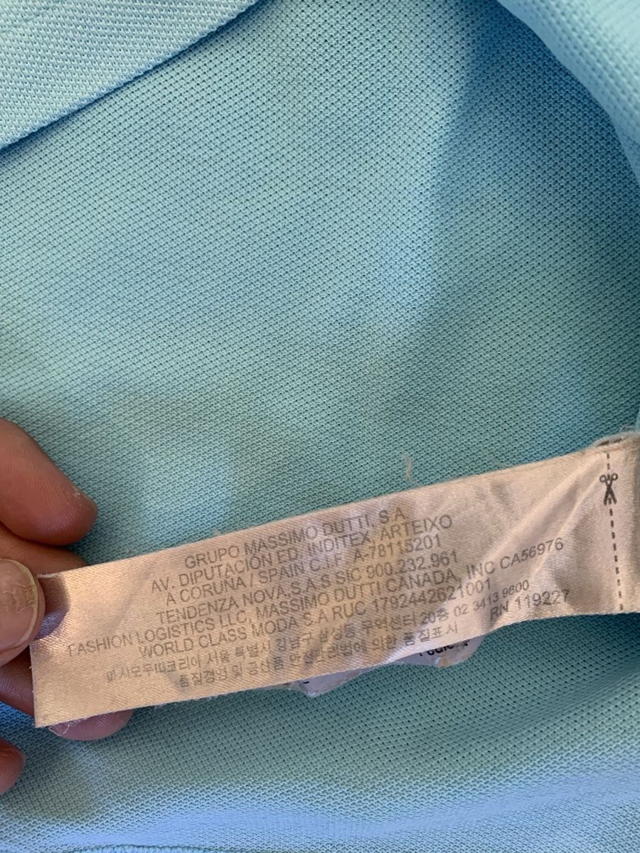 Massimo Dutti Polos: Polo Massimo Dutti taille XXL 100 % coton bleu clair – D'occasion à Genève par sanchka0 5