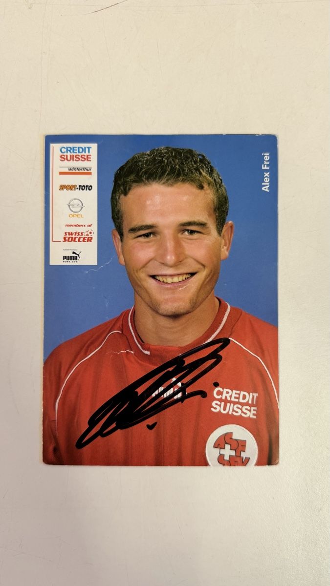 Autografi: Alex Frei Autogrammkarte – Usato da UNTERSIGGENTHAL venduto da s_rzb8