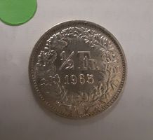 1/2 Franken Silber 1965