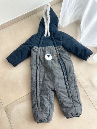 Schneeanzug Baby Bär Gr. 86 dunkelblau, sehr guter Zustand