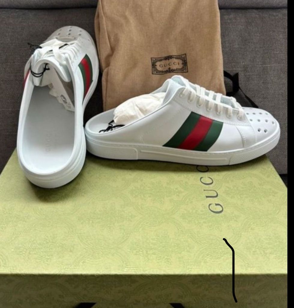 Gucci Damenschuhe: New Gucci Authentic clogs flip flop / Gummimules "ace Sabot" – Neu und originalverpackt aus Zürich von sel_tvq7 3