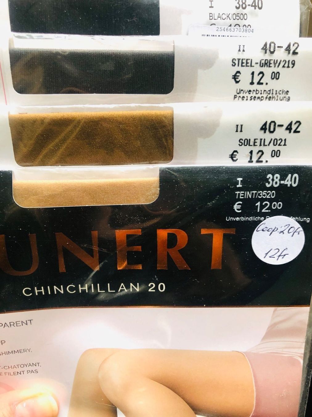 Kunert Strümpfe & Strumpfhosen: Strumpfhose KUNERT 20 Chinchilan/ 20 Fr. – Neu und originalverpackt aus Zumikon von DamenFashionShop 8
