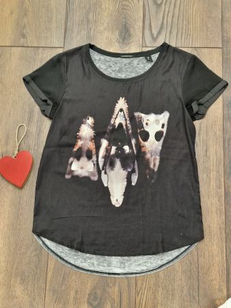 Maison Scotch T-Shirt schwarz Grösse 2 gebraucht