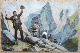 AK WANDERGRUPPE IM HOCHGEBIRGE 1928