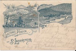 Karte St Luzinsteig Gasthaus Pension ST.LUZIENSTEIG 1900)