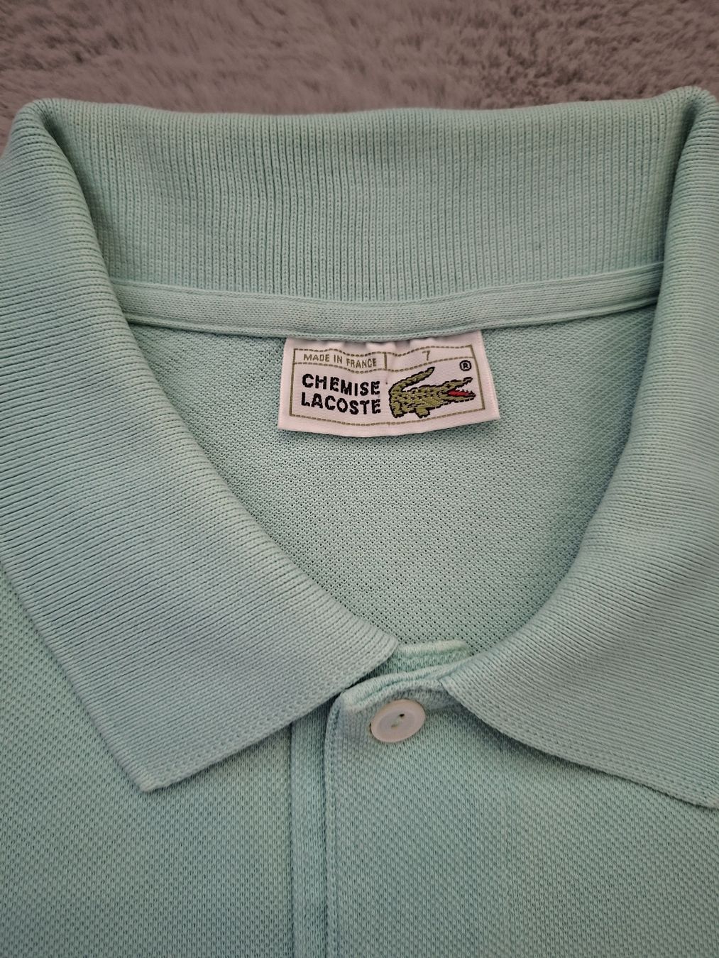 Lacoste Magliette Polo: Polo Lacoste vintage turquoise, taille 7 – Usato da Renens VD venduto da ser_j2fn 3