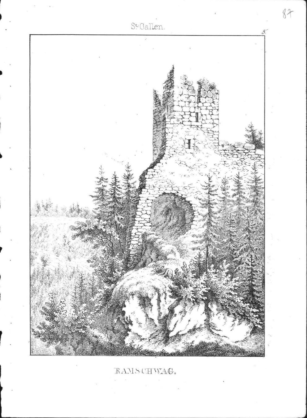 Stiche: Ramschwag von Wagner 1840 – Gebraucht aus Rafz von Helvet32