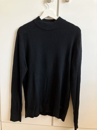 Jack & Jones Strickpullover, Gr. M, Schwarz