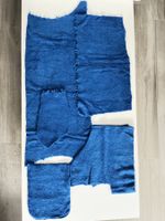 Stoff-Reste Frotté blau div. Grössen