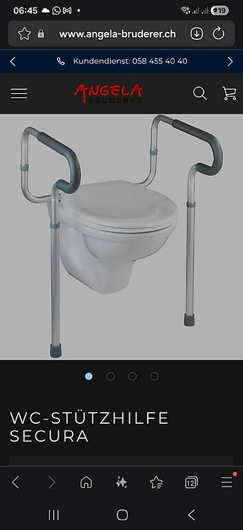 Wenko WC: WC-Stützhilfe Secura – Usato da Basel venduto da velimengo 4