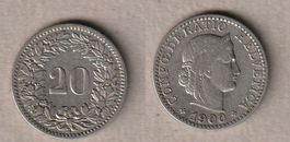 20 Rappen 1900