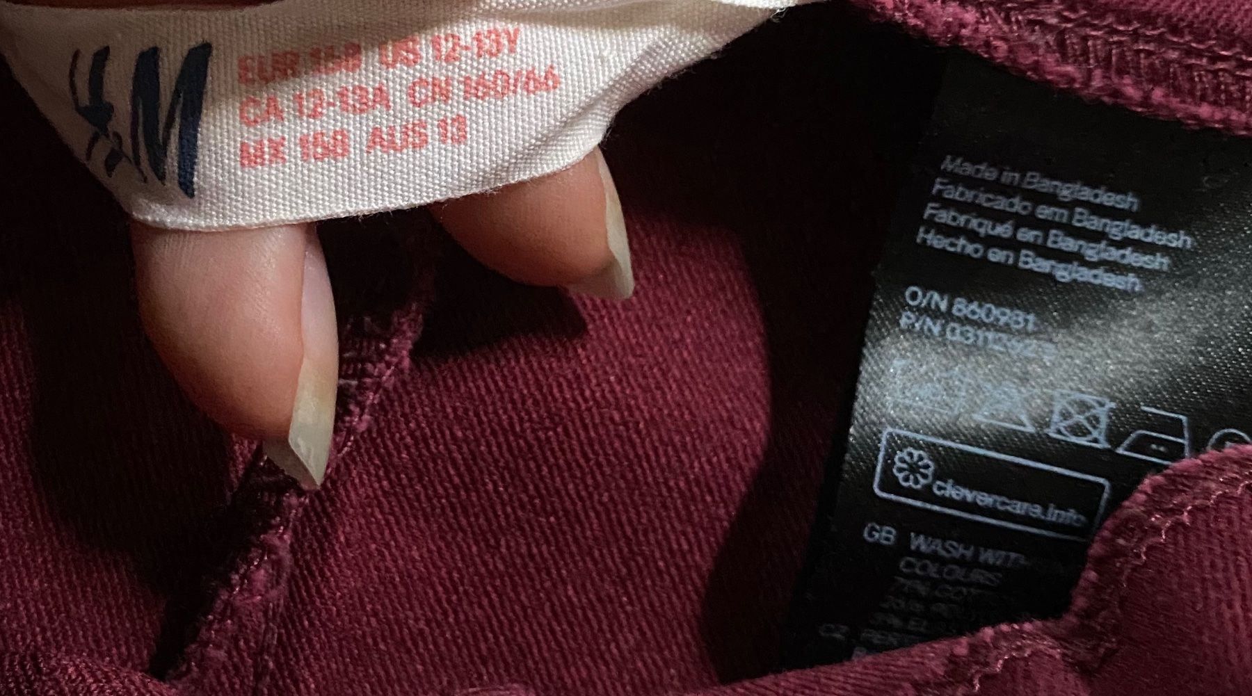 H&M Pantaloni: Hose bordeaux rot Mädchen 158 – Nuovo (secondo la descrizione) da Altendorf venduto da Ga04 1