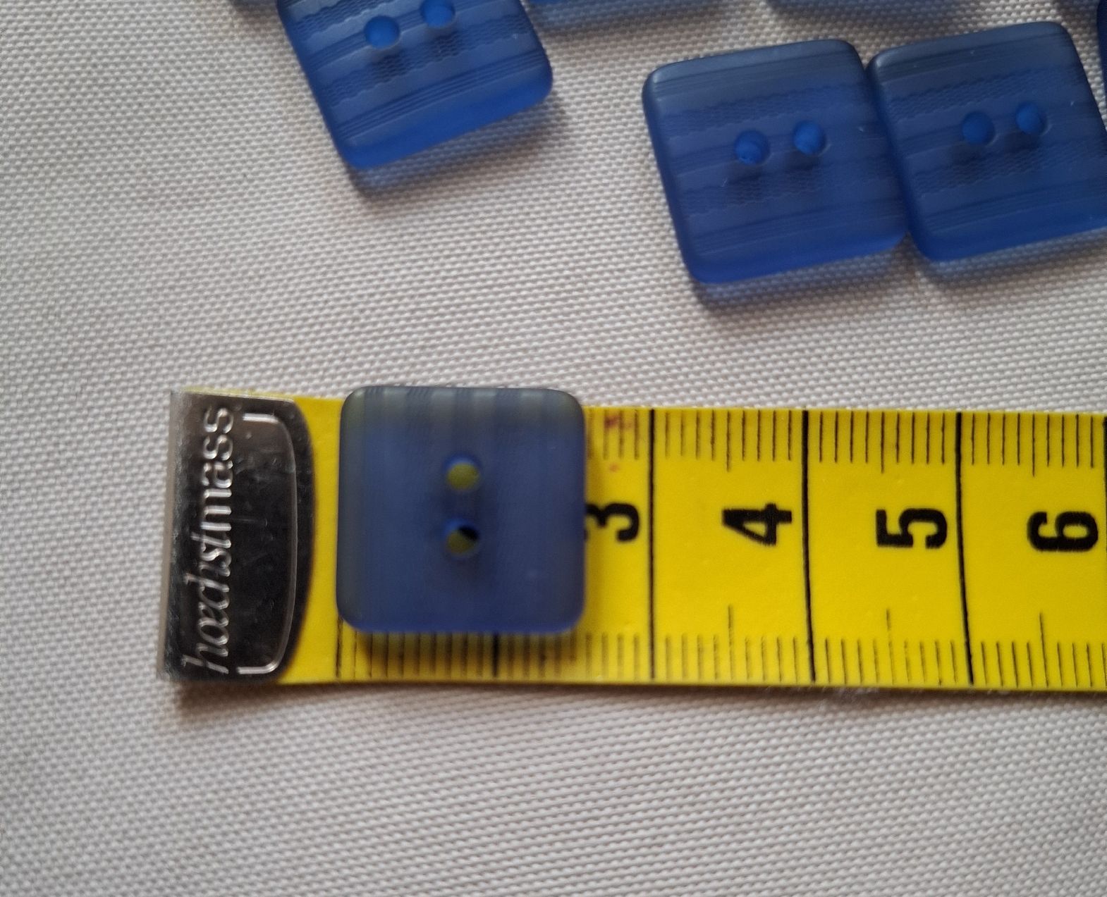 Bottoni: 12 x blaue Knöpfe, 15 mm. – Nuovo (secondo la descrizione) da Dietikon venduto da Hirschkopf 4