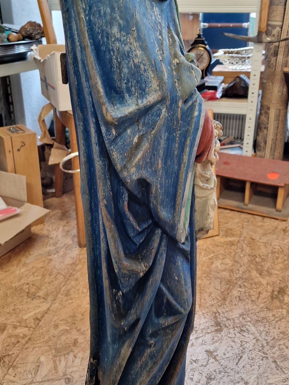 Statuette: Heilige antike holz figur – Usato da Mettlen venduto da elios0888 7