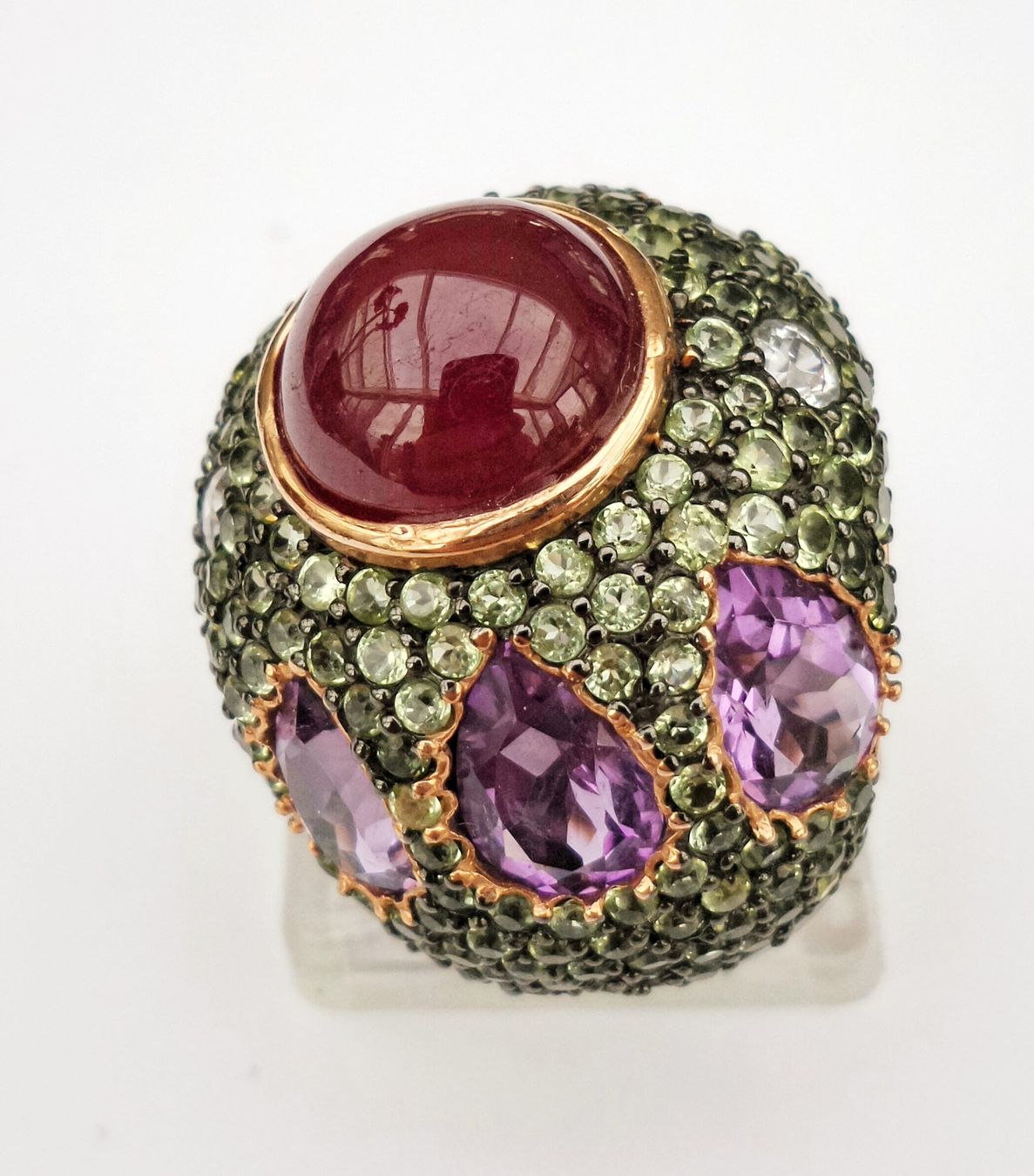 Ringe: Vintage Fingerring Rubin Peridot – Neu (gemäss Beschreibung) aus Zürich von benedikt12 6
