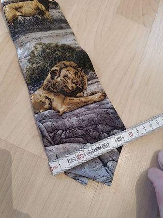 Krawatte Löwen Lions made in USA Vintage 1990s