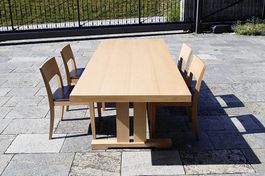 Hochwertiger Esstisch Eiche - 250x95x74cm, Casamilano Stühle