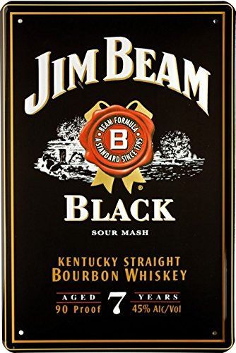 Insegne: Blechschild 3D-JIM BEAN BLACK 7 YEARS – Nuovo e nell'imballaggio originale da Rupperswil venduto da big-one-sale
