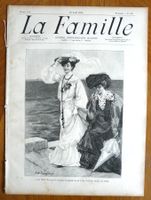 journal  La Famille, Paris - 13.08.1905 vintage Bastelpapier