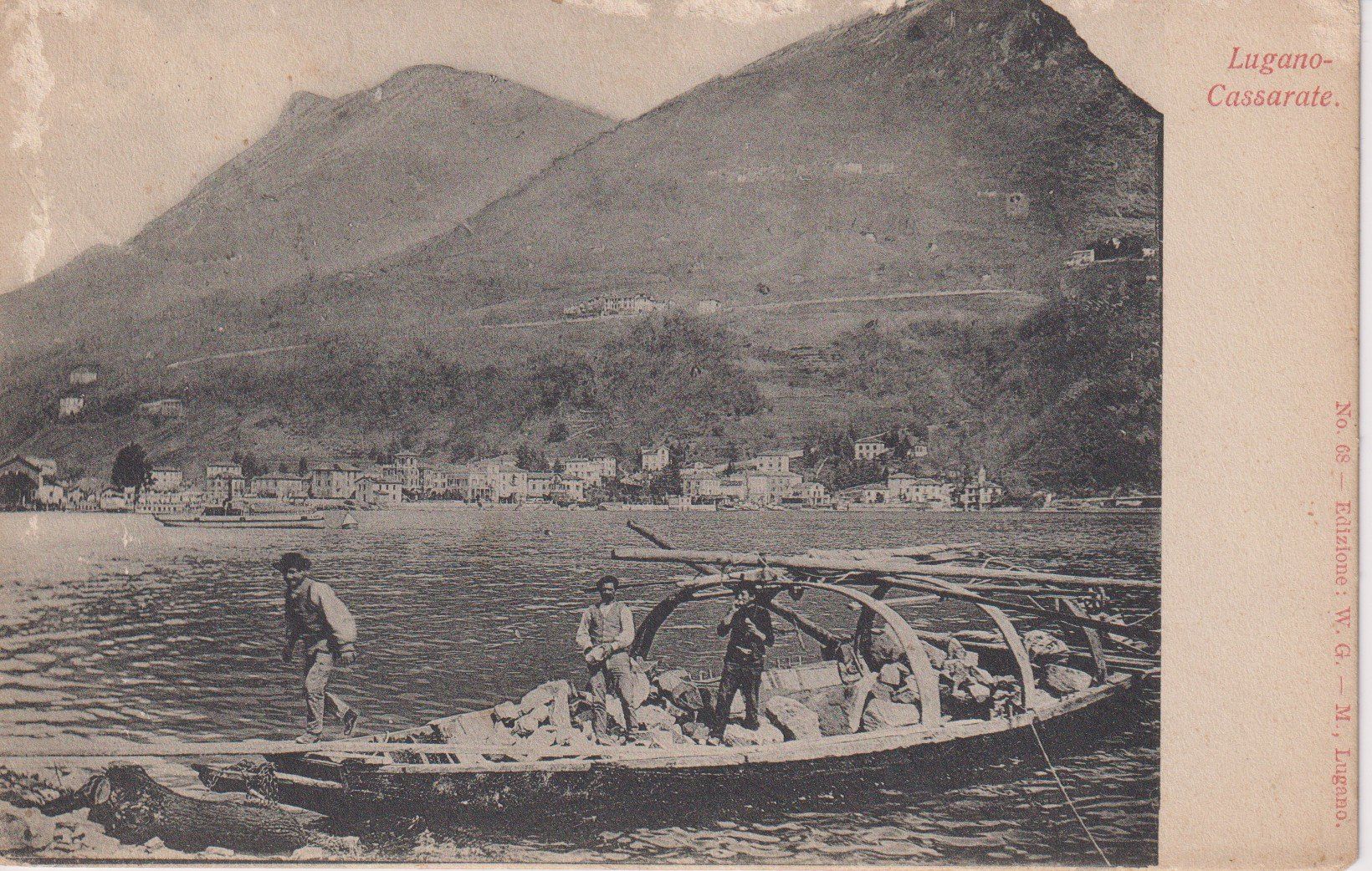 Ansichtskarten: AK Cassarate - pascatori al rientro, 1908 – Gebraucht aus Riva San Vitale von MAR-NAPO