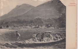 AK Cassarate - pascatori al rientro, 1908