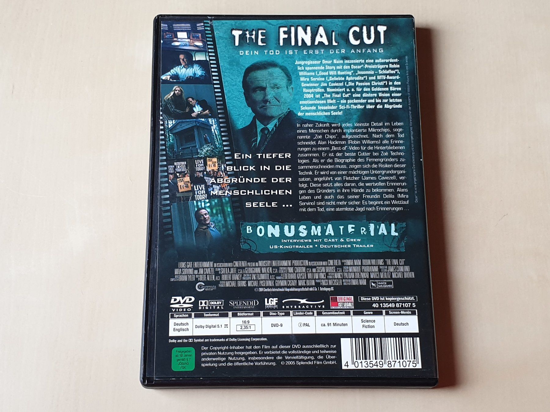 Alle DVDs: The Final Cut – Gebraucht aus Stansstad von collectorsshop 1