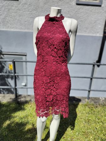 Damen Kleid Weinrot, Gr. M