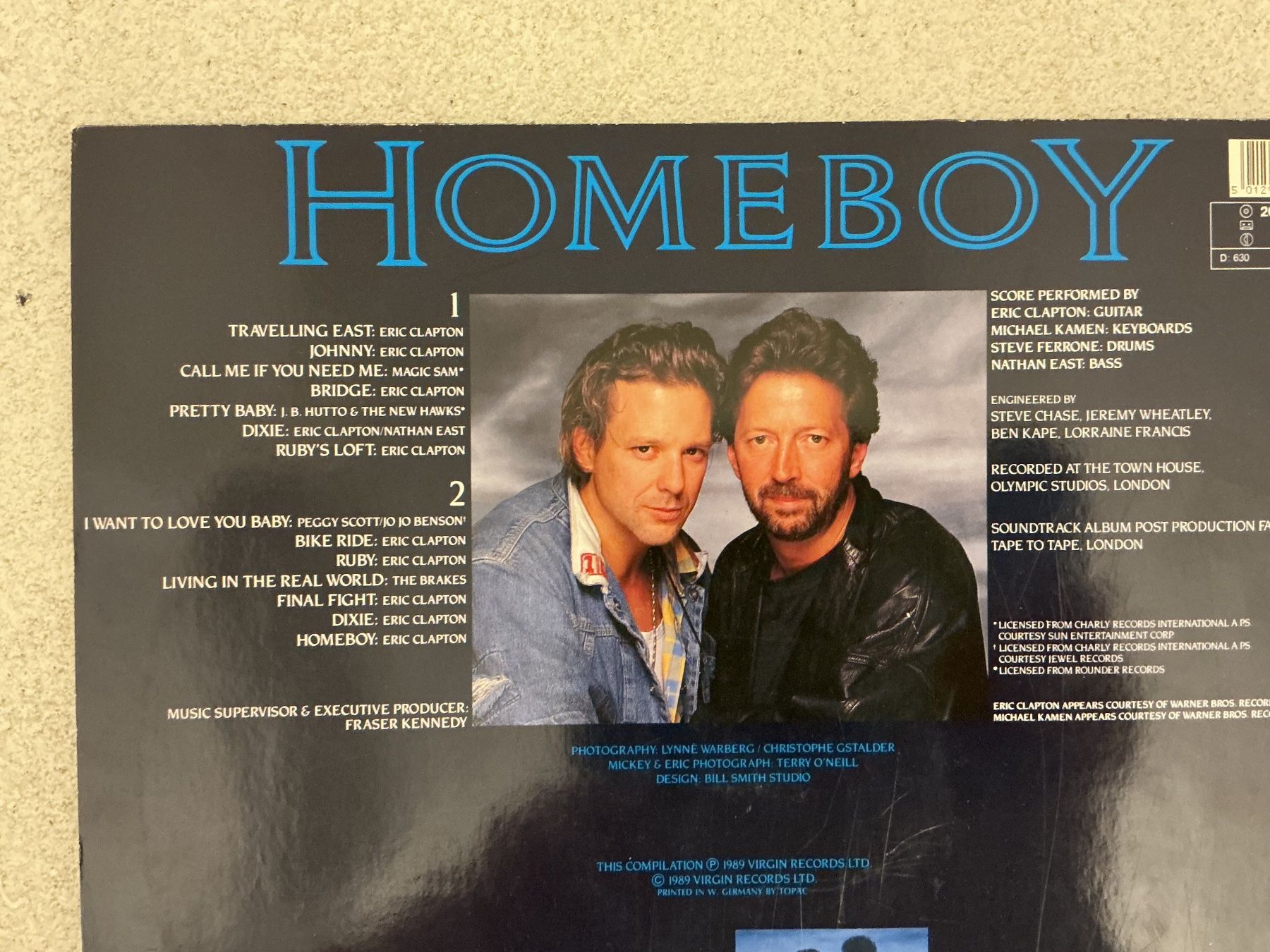 Dischi in vinile: Mickey Rourke - Homeboy Soundtrack LP - Eric Clapton – Usato da Winterthur venduto da Tumko_7_Vinyl 1